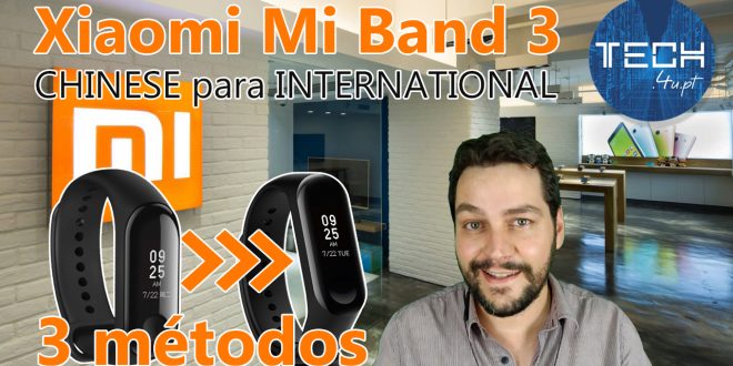 Xiaomi Mi Band 3 - 3 métodos para altera-la para Inglês